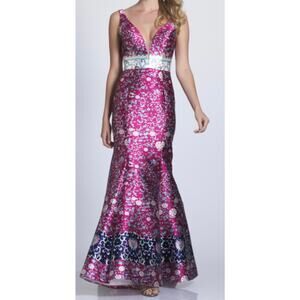 Dave & Johnny 3199 Formal Gown Floral Size 7/8